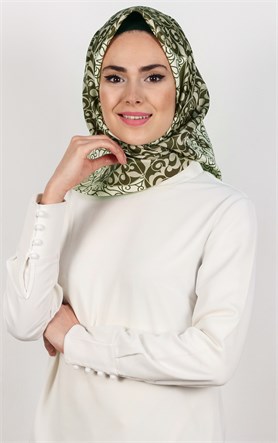 Piramit Tafta Dijital Eşarp 1931-8