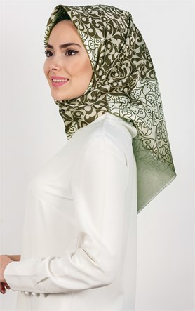 Piramit Tafta Dijital Eşarp 1931-8