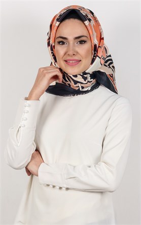 Piramit Tafta Dijital Eşarp 1932-3