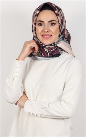 Piramit Tafta Dijital Eşarp 1932-5