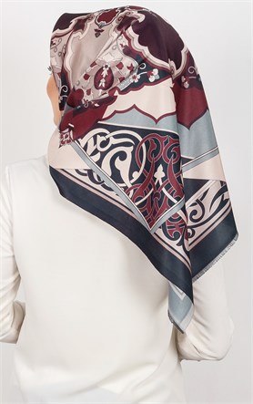 Piramit Tafta Dijital Eşarp 1932-5