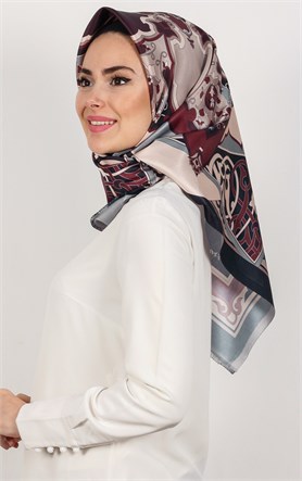 Piramit Tafta Dijital Eşarp 1932-5