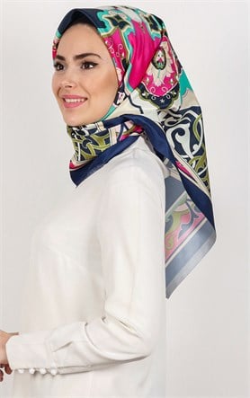 Piramit Tafta Dijital Eşarp 1932-6