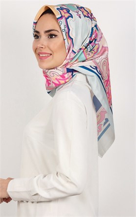 Piramit Tafta Dijital Eşarp 1932-7