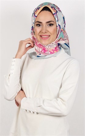 Piramit Tafta Dijital Eşarp 1932-7