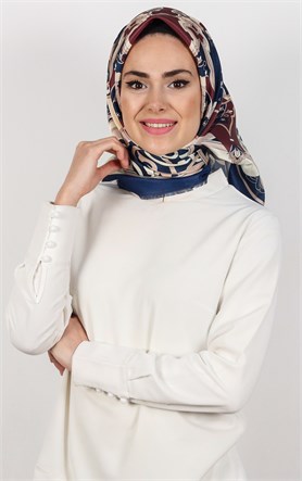 Piramit Tafta Dijital Eşarp 1932-8