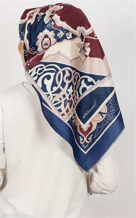 Piramit Tafta Dijital Eşarp 1932-8