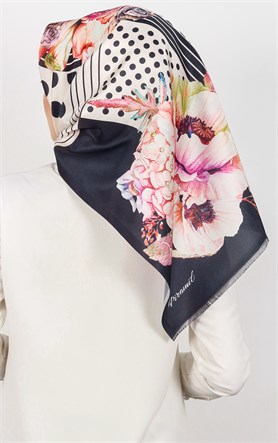 Piramit Tafta Dijital Eşarp 1933-3