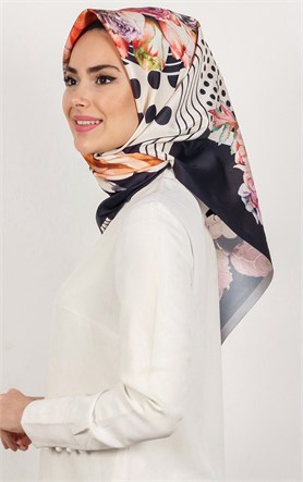 Piramit Tafta Dijital Eşarp 1933-3