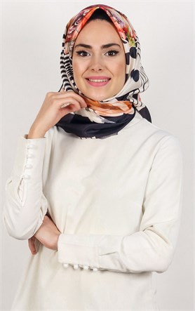 Piramit Tafta Dijital Eşarp 1933-3