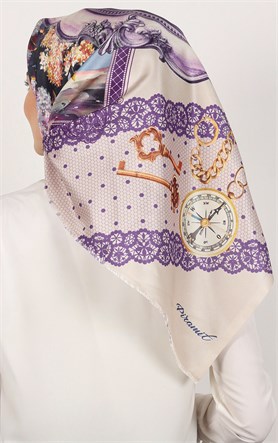 Piramit Tafta Dijital Eşarp 1934-10