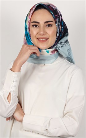 Piramit Tafta Dijital Eşarp 1934-12