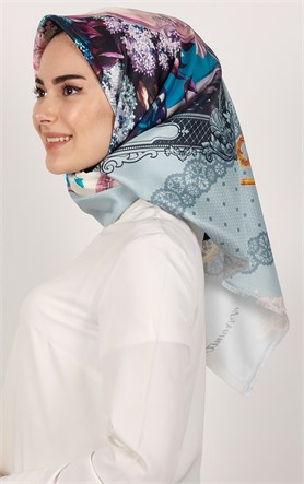 Piramit Tafta Dijital Eşarp 1934-12