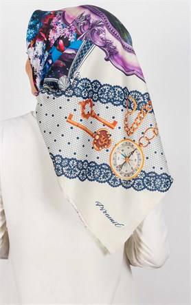 Piramit Tafta Dijital Eşarp 1934-2