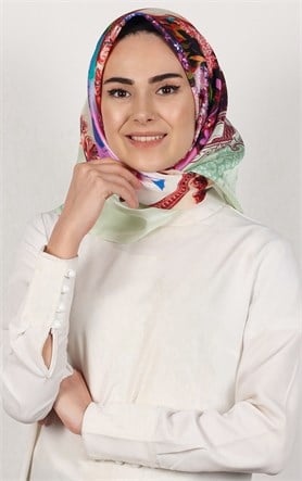 Piramit Tafta Dijital Eşarp 1934-5