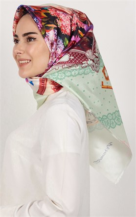 Piramit Tafta Dijital Eşarp 1934-5