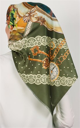 Piramit Tafta Dijital Eşarp 1934-6