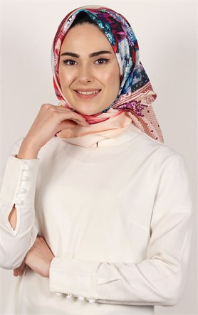 Piramit Tafta Dijital Eşarp 1934-7