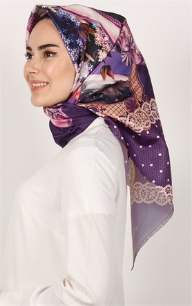 Piramit Tafta Dijital Eşarp 1934-9