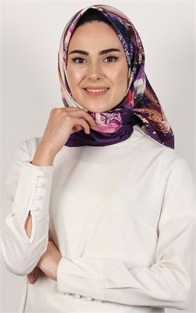 Piramit Tafta Dijital Eşarp 1934-9