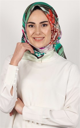 Piramit Tafta Dijital Eşarp 1935-10