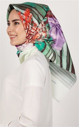 Piramit Tafta Dijital Eşarp 1935-10