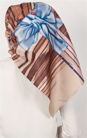 Piramit Tafta Dijital Eşarp 1935-11