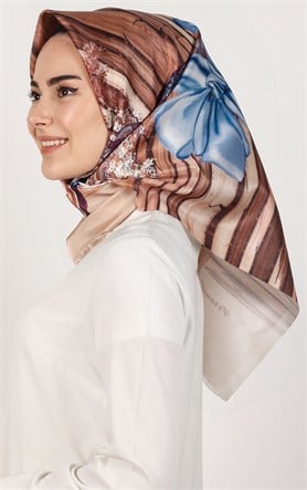 Piramit Tafta Dijital Eşarp 1935-11