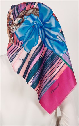 Piramit Tafta Dijital Eşarp 1935-12