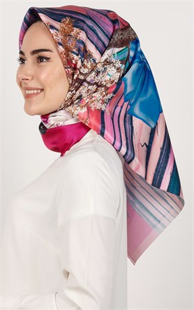 Piramit Tafta Dijital Eşarp 1935-12