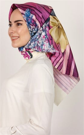 Piramit Tafta Dijital Eşarp 1935-3