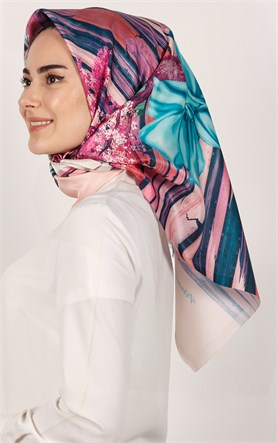 Piramit Tafta Dijital Eşarp 1935-4