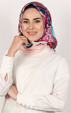 Piramit Tafta Dijital Eşarp 1935-4