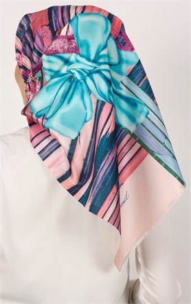 Piramit Tafta Dijital Eşarp 1935-4