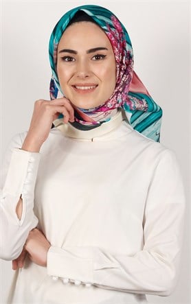 Piramit Tafta Dijital Eşarp 1935-6