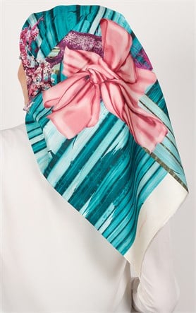 Piramit Tafta Dijital Eşarp 1935-6