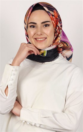 Piramit Tafta Dijital Eşarp 1935-8