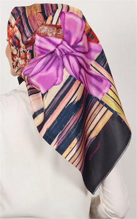 Piramit Tafta Dijital Eşarp 1935-8