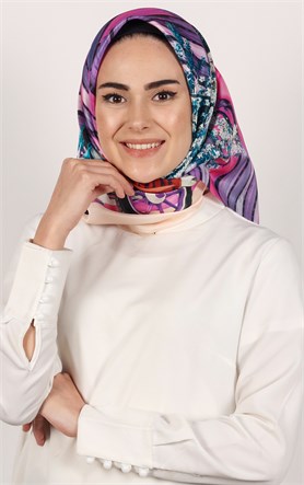 Piramit Tafta Dijital Eşarp 1935-9