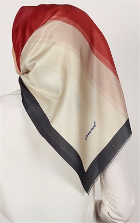 Piramit Tafta Dijital Eşarp 1936-5