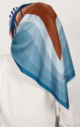 Piramit Tafta Dijital Eşarp 1937-1