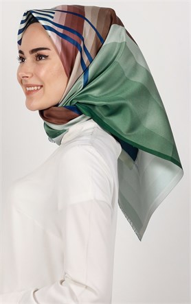 Piramit Tafta Dijital Eşarp 1937-5