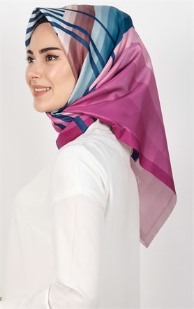 Piramit Tafta Dijital Eşarp 1937-7