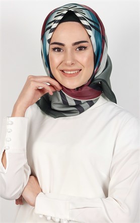 Piramit Tafta Dijital Eşarp 1937-8