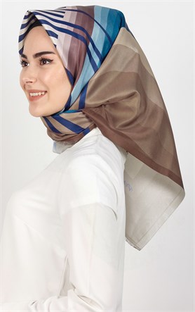 Piramit Tafta Dijital Eşarp 1937-9