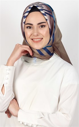 Piramit Tafta Dijital Eşarp 1937-9