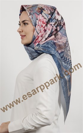 Piramit Tafta Dijital Eşarp 1938-5