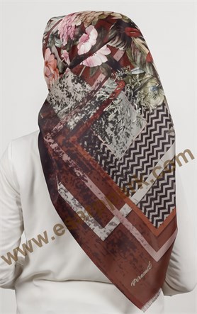 Piramit Tafta Dijital Eşarp 1938-6