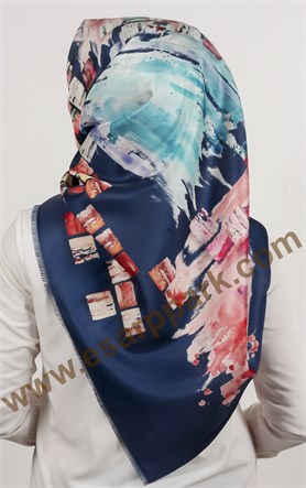 Piramit Tafta Dijital Eşarp 1940-1