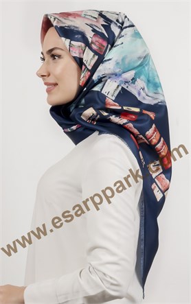 Piramit Tafta Dijital Eşarp 1940-1